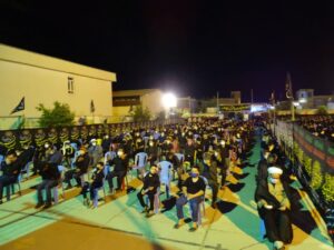 گزارش تصویری؛ شور و شعور حسینی عزاداران حسینی در شب چهارم محرم در شهر باشت + تصاویر