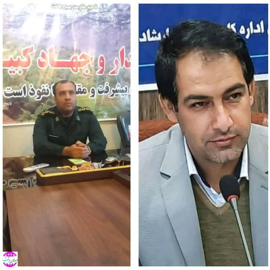 پیام تبریک رئیس اداره فرهنگ و ارشاد اسلامی شهرستان باشت به مناسبت انتصاب جانشین جدید ناحیه مقاومت بسیج آین شهرستان