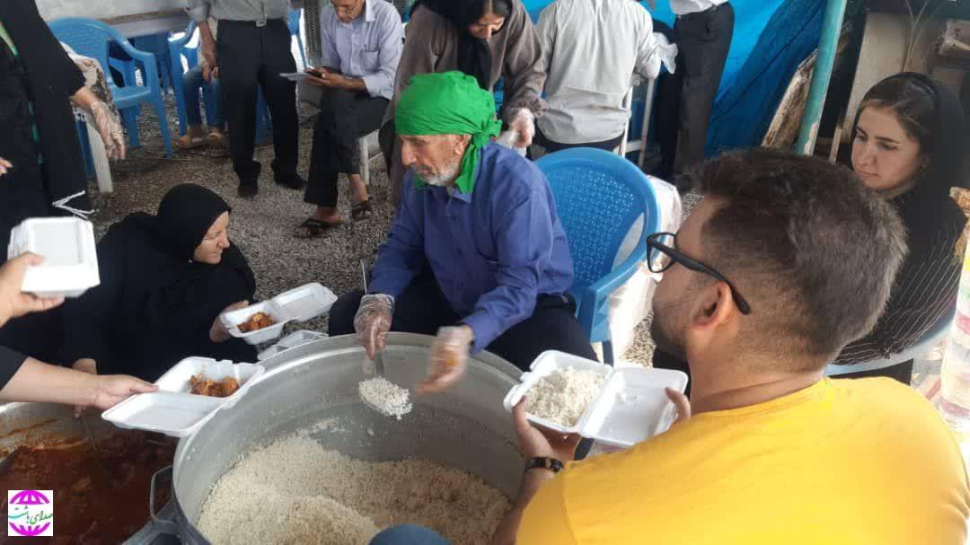 خدمات رسانی موکب حضرت ابوالفضل عباس( ع) روستای شوش علیا شهرستان باشت به زائران اربعین