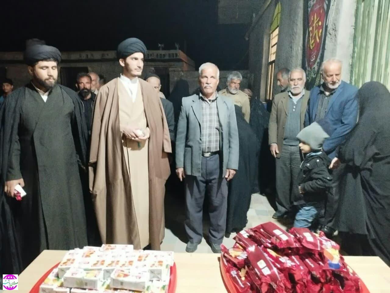 برپایی ایستگاه صلواتی به مناسبت شهادت حضرت فاطمه زهرا (س) توسط گروه جهادی شهدای روستای تلخاب سفلی بیدک شهرستان باشت