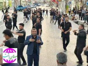 زنجیر زنی هیئت ابولفضل العباس ( ع) قدم آباد باشت در تاسوعای حسینی
