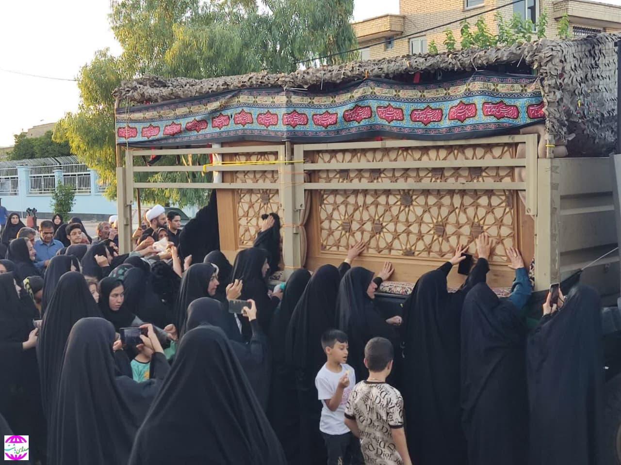 استقبال، مشایعت و بدرقه کاروان حمل درب باب المهدی حرم امامین عسکریین در شهرستان باشت