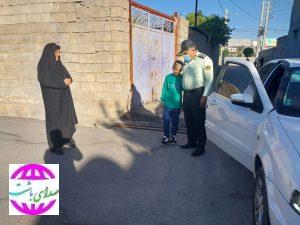 توسط فرمانده انتظامی باشت صورت گرفت؛ بدرقه پدرانه فرزند شهید صفری از خانه تا مدرسه