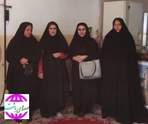 رییس کمیته امداد  باشت با دختر شهید نصیب الله محسنی دیدار کرد