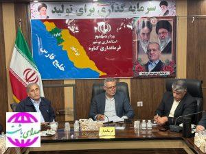 نشست سرپرست فرمانداری گناوه با مدیر عامل شرکت نفت و گاز گچساران