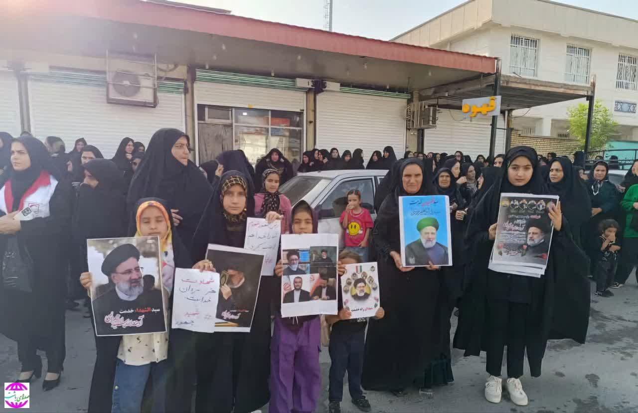 گزارش تصویری؛  عزاداری مردم باشت در سوگ شهدای خدمت