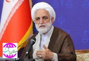 در نشست شورای‌عالی قوه قضاییه مطرح شد  اژه‌ای: اگر فردی با رژیم صهیونیستی همکاری کند با توجه به شرایط جنگی مجازات می‌‌شود