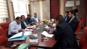 دیدار کارکنان تامین اجتماعی با شهردار و اعضای شورای اسلامی باشت به مناسبت هفته تامین اجتماعی