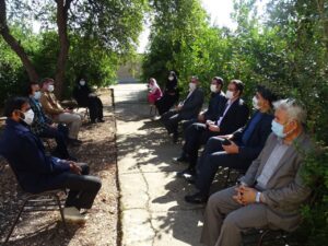 دیدار رئیس فرهنگ و ارشاد اسلامی شهرستان باشت و جمعی از هنرمندان با رئیس و مجموعه کارکنان نهاد کتابخانه های عمومی شهرستان باشت