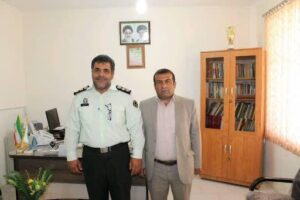 پیام تقدیر تشکر شهردار باشت از فرمانده سابق انتظامی این شهرستان