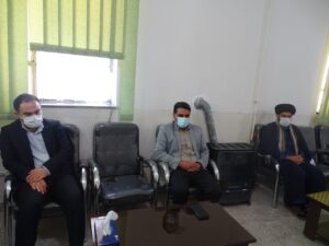 دیدار مسئول دفتر نمایندگی اوقاف و امور خیریه شهرستان باشت با رئیس دادگستری این شهرستان