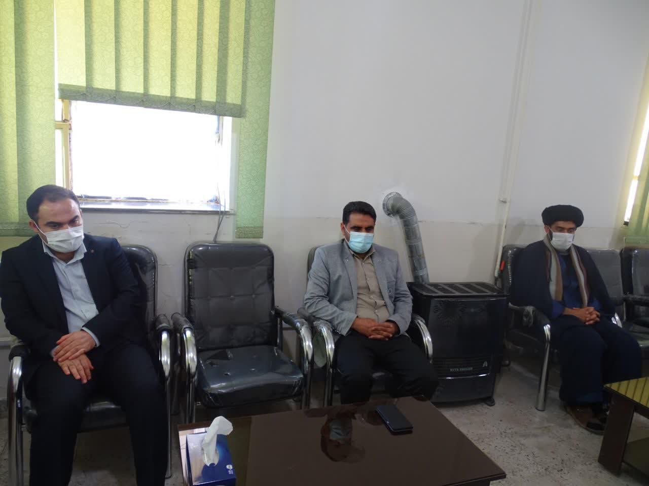 دیدار مسئول دفتر نمایندگی اوقاف و امور خیریه شهرستان باشت با رئیس دادگستری این شهرستان