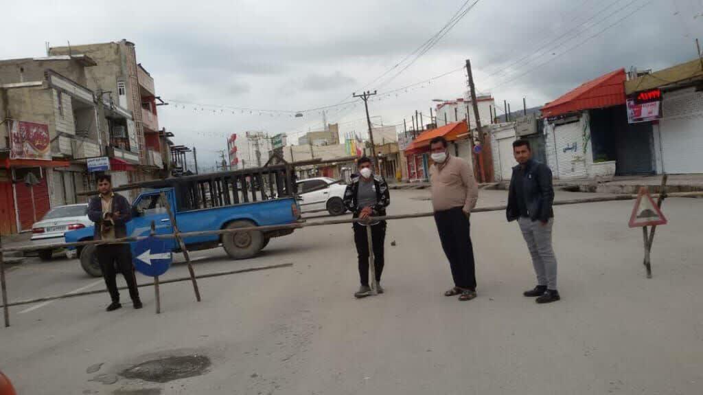 ورودی شهر باشت بسته شد.