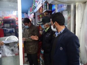 بازدید گشت مشترک نظارت بر اصناف شهر باشت