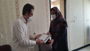 از برگزیدگان ایستگاه نقاشی عفاف و حجاب باشت تقدیر شد+ عکس