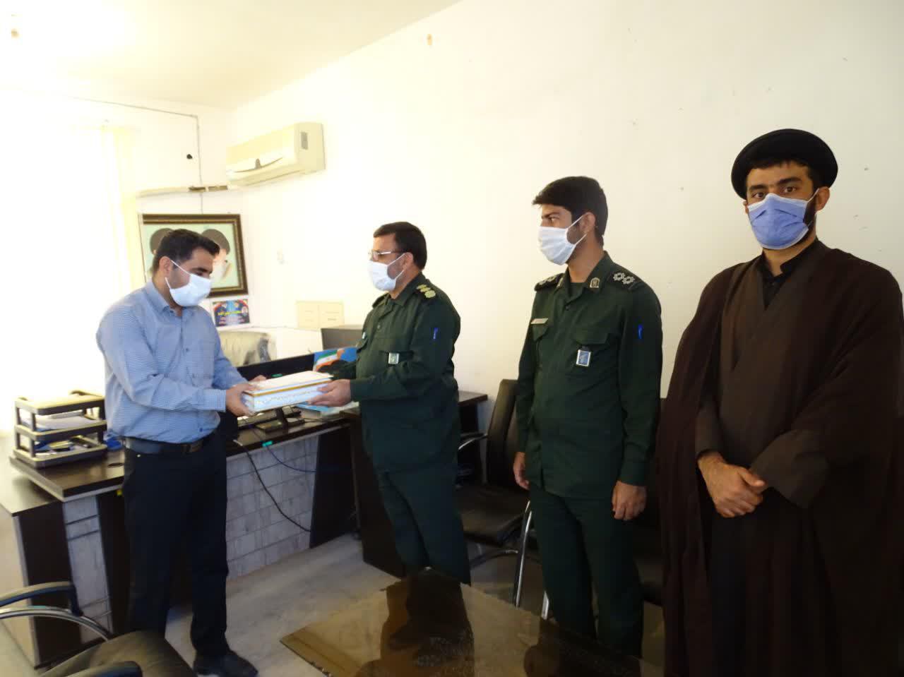 دیدار فرمانده ناحیه مقاومت بسیج باشت با رئیس اداره اوقاف و امور خیریه