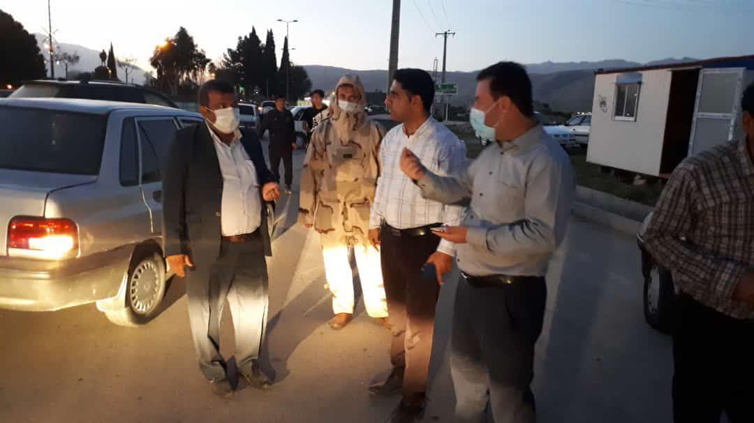 بازدید شهردار باشت از استقرار اکیپ ویژه کنترل و پیشگیری از شیوع بیماری کرونا ویروس در باشت