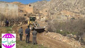 بازگشایی راه روستای فارتق در دیشموک