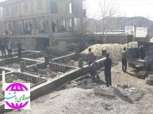 دیوار اولین خانه سی سخت بالا رفت