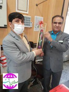 تجلیل و قدردانی از جانباز بانک کشاورزی باشت به مناسبت سوم خرداد