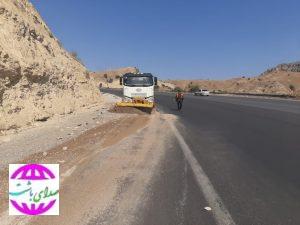 عملیات ادامه زیرش برداری در محور گچساران (شلالدون) و راههای روستایی شهرستان باشت
