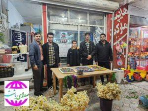 برپایی ایستگاه صلواتی در اولین روزاز دهه مبارک فجر در باشت