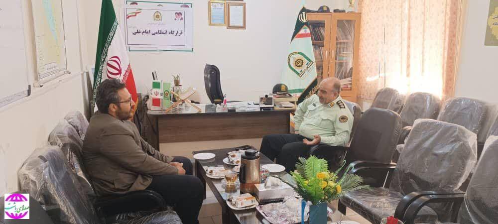 دیدار شهردار  بوستان با فرماندهی نیروی انتظامی شهرستان