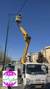 طرح بهینه سازی شبکه روشنایی معابر شهر یاسوج  آغاز شد