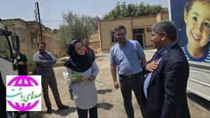بازدید فرماندار باشت از روند خدمت‌رسانی موسسه ارفک  در روستای آبدهگاه بخش مرکزی این شهرستان