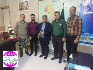 دیدار رئیس و کارکنان منابع طبیعی باشت با فرماندار این شهرستان به مناسبت هفته دولت