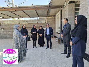بازدید معاون کارآفرینی و توانمندسازی بهزیستی از طرح‌های اشتغال و مسکن باشت 