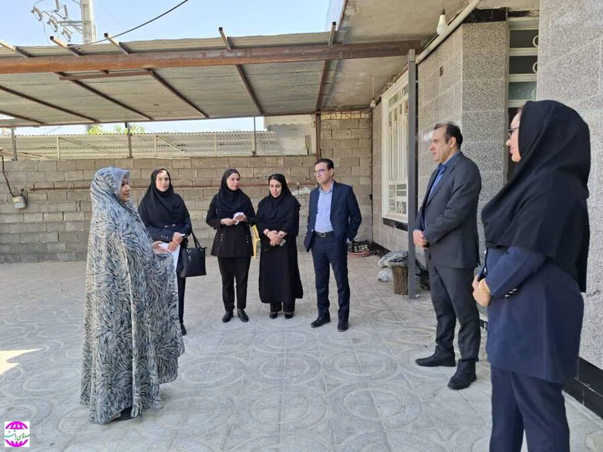 بازدید معاون کارآفرینی و توانمندسازی بهزیستی از طرح‌های اشتغال و مسکن باشت 