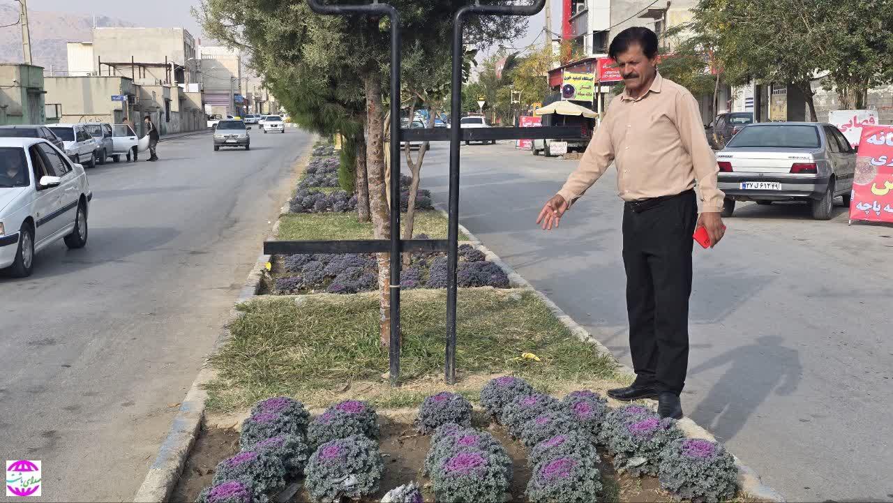 شهردار باشت خبر داد:   گلکاری گسترده در سطح شهر باشت