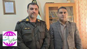 دیدار رئیس اداره اوقاف و امور خیریه باشت با فرماندهی انتظامی این شهرستان در راستای همکاری‌های مشترک