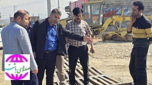 بازدید  میدانی دادستان  و شهردار  باشت از پروژه‌  عمرانی بلوار مصلای