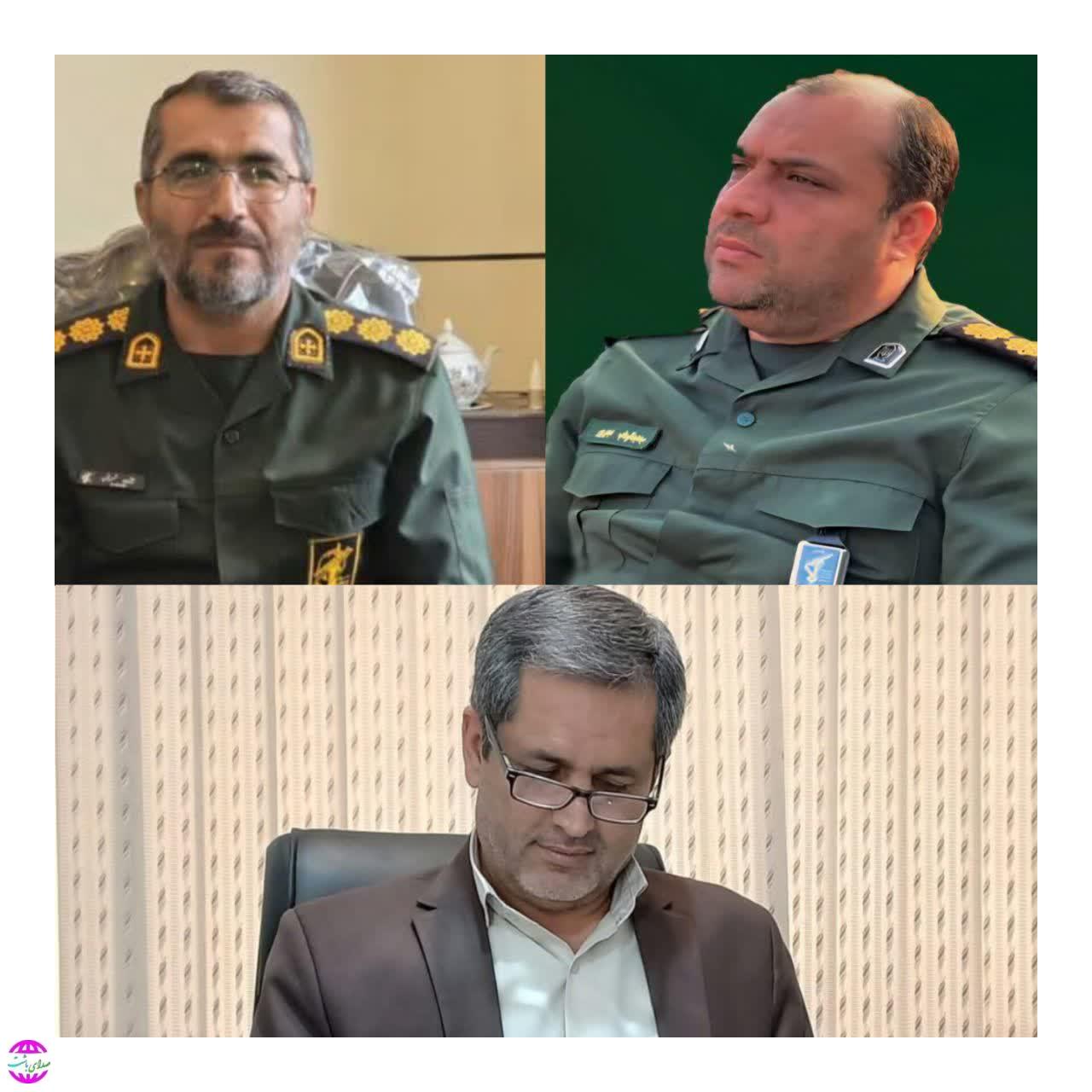 پیام تبریک رئیس اداره  فرهنگ  و  ارشاد  اسلامی  باشت  به فرمانده جدید سپاه  باشت