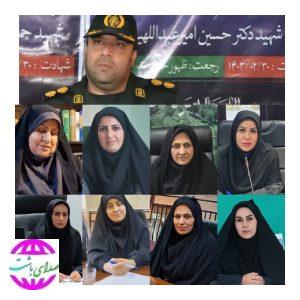 پیام تبریک بانوان مسؤل شهرستان باشت به مناسبت انتصاب فرمانده جدید ناحیه مقاومت بسیج شهرستان باشت