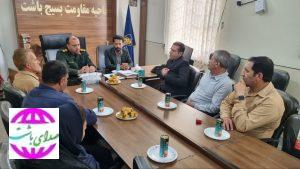 دیدار بخشدار مرکزی باشت با فرمانده جدید ناحیه مقاومت بسیج این شهرستان؛