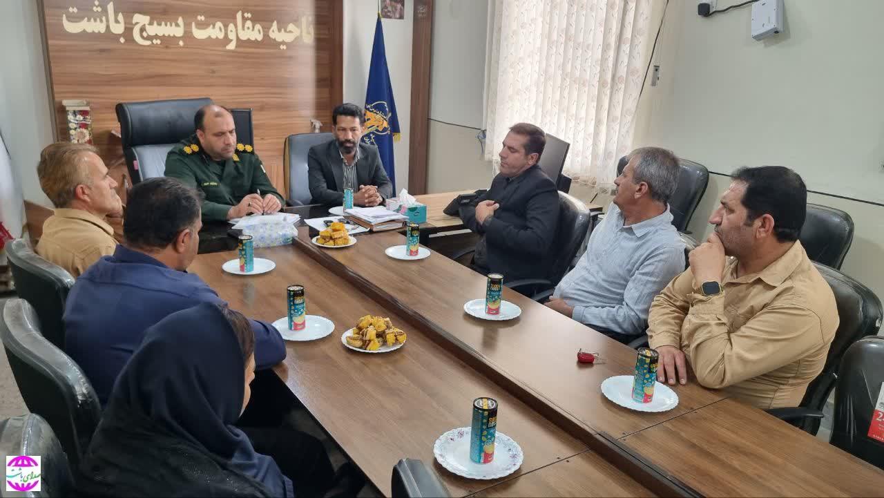 دیدار بخشدار مرکزی باشت با فرمانده جدید ناحیه مقاومت بسیج این شهرستان؛