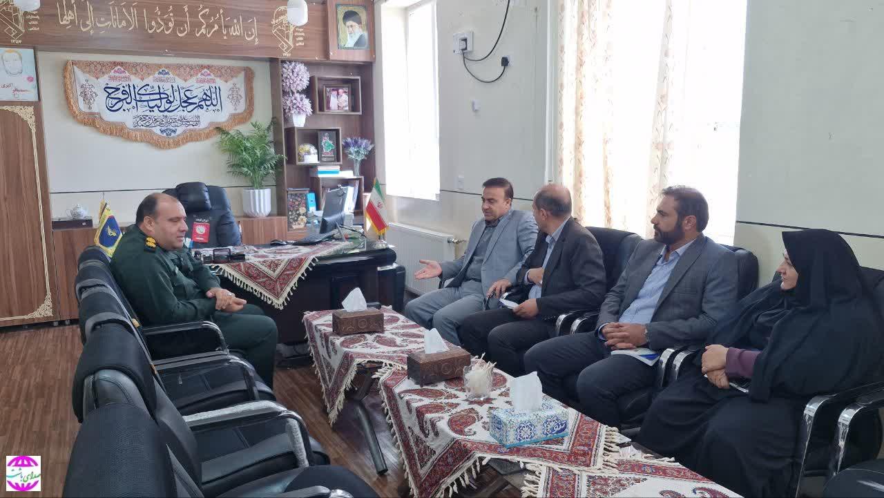 در دیدار مدیر کل کمیته امداد استان  کهگیلویه و بویراحمد با فرمانده جدید سپاه شهرستان باشت