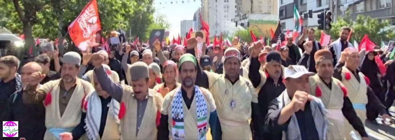 عزاداری  عشایر کهگیلویه و بویراحمد در وداع با رهبر شهید