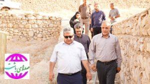 بازدید میدانی فرماندار باشت از روستای «فتح»؛ پیگیری فوری مطالبات حوزه آب شرب و ساماندهی گلزار شهدا