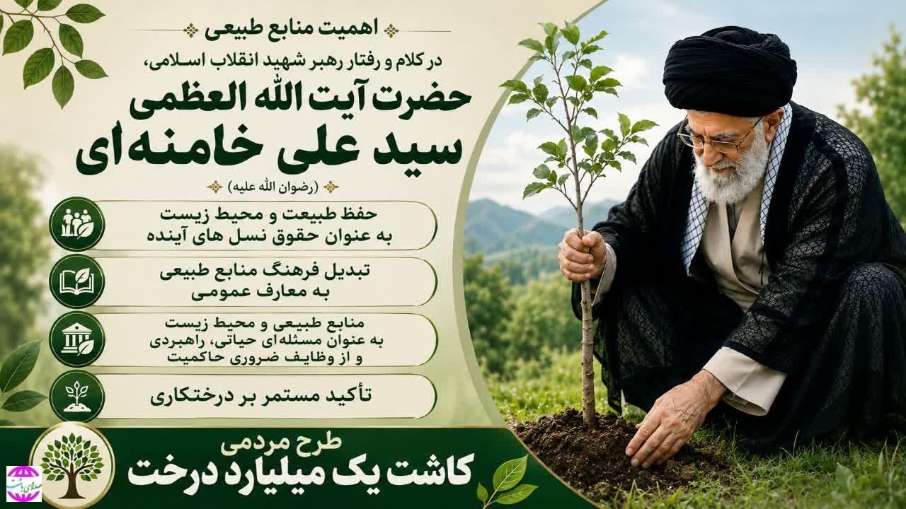 اهمیت منابع طبیعی در کلام و‌ رفتار رهبر شهید ‌