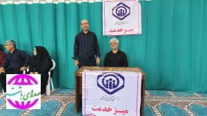 به مناسبت هفته تامین اجتماعی انجام شد؛  برگزاری میز خدمت و ایستگاه صلواتی در محل نماز جمعه باشت