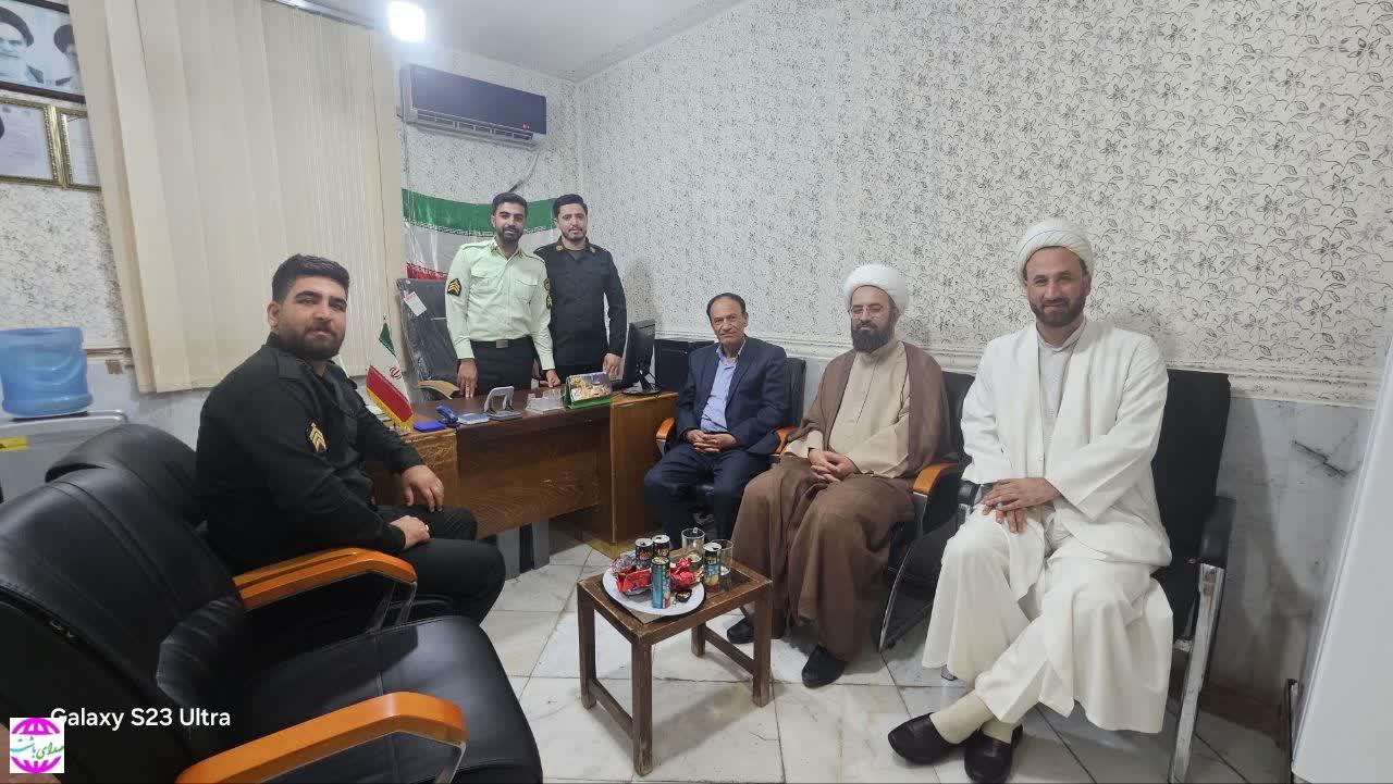 دیدار و سرکشی امام‌جمعه باشت از کلانتری آبدگاه