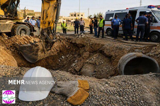 جزئیات فوت نیروی آبفا در حادثه ریزش ترانشه فاضلاب گچساران اعلام شد