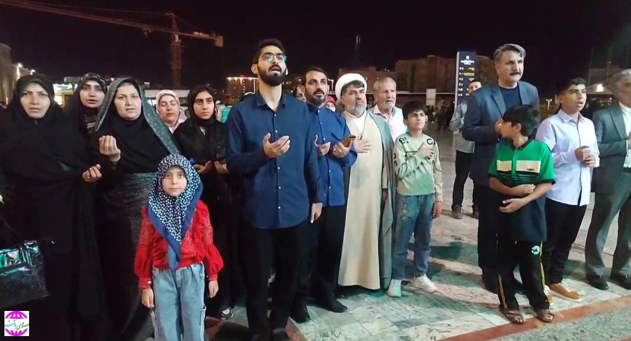 تشرّف کاروان دانش‌آموزی و ستاد نماز جمعه باشت به حرم مطهر امام رضا (ع) ‌