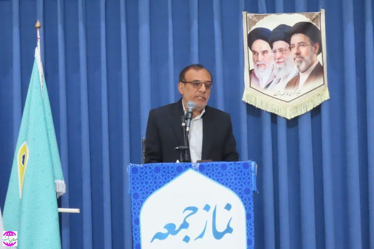 سردار ارشادی در جمع نمازگزاران جمعه باشت:از سهمیه‌بندی فشنگ در آغاز دفاع مقدس تا ساخت موشک‌های نقطه‌زن ماهواره‌بر/ مقاومت و حضور مردم تمام محاسبات دشمن را بر هم زد