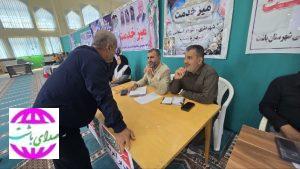 پاسخگویی بی‌واسطه شهرداری باشت به مطالبات شهروندان در میز خدمت هفته دفاع مقدس