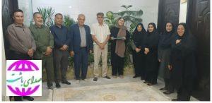 دیدار مسئول کانون بسیج ادارات شهرستان باشت با خانواده رزمنده هشت سال دفاع مقدس
